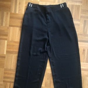 Jennifer Lopez Sz Large Black Gaucho Pants